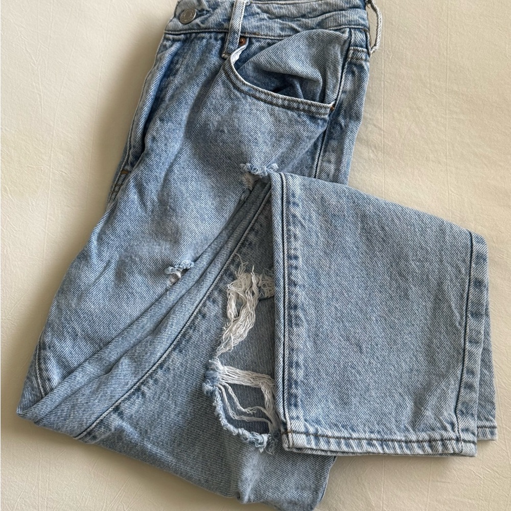 PACSUN High Waisted Cropped Mom Jean size 27